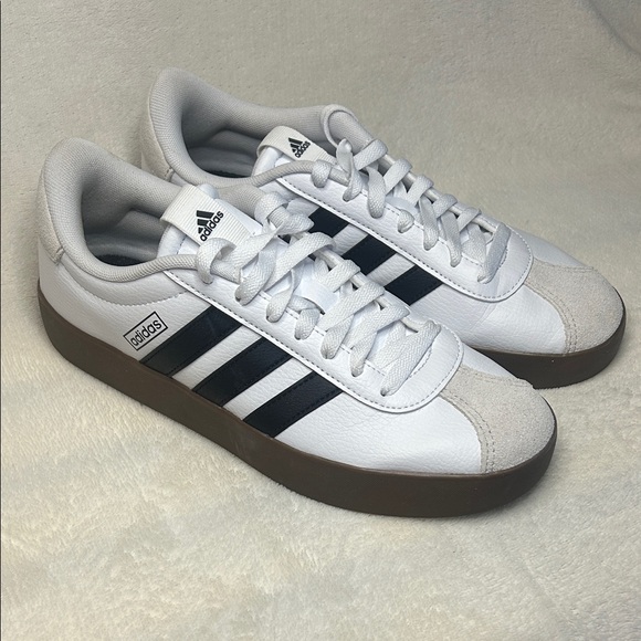 adidas Shoes - New Adidas VL Court 3.0 Sneakers Women’s White Black 8.5